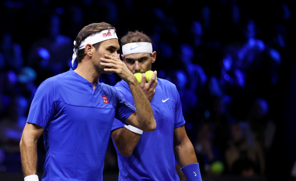 美国网球队碾压英国网球队，费德勒三分雨点燃全场